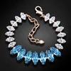 Diamond Sky Jewelry Apyrankė moterims DiamondSky „Ornella (Aquamarine Mėlyna)“ su Swarovski kristalais