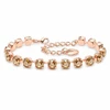 Diamond Sky Jewelry Apyrankė moterims DiamondSky „Klasika III (Golden Shadow)“ su Swarovski kristalais