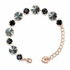 Diamond Sky Jewelry Apyrankė moterims DiamondSky „Vortex II (Jet Hematite)“ su Preciosa kristalais