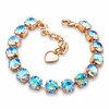 Diamond Sky Jewelry Apyrankė moterims DiamondSky „Klasika (Light Sapphire Shimmer)“ su Swarovski kristalais