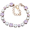 Diamond Sky Jewelry Apyrankė moterims DiamondSky „Klasika II (Rose Vanduo Opal)“ su Swarovski karoliukais