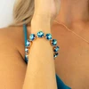 Diamond Sky Jewelry Apyrankė moterims DiamondSky „Vortex (Bermuda Mėlyna)“ su Preciosa® kristalais