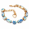 Diamond Sky Jewelry Apyrankė moterims DiamondSky „Chic II (Light Sapphire Shimmer)“ su Swarovski kristalais