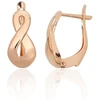 Diamond Sky Jewelry Auksiniai auskarai „Auksinis Aštuoniukas IV“