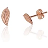 Diamond Sky Jewelry Auksiniai auskarai-vinukai „Auksinis Lapas VII“