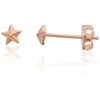 Diamond Sky Jewelry Auksiniai auskarai-vinukai „Golden Star II“