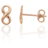 Diamond Sky Jewelry Auksiniai auskarai-vinukai „Infinity V“