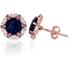 Diamond Sky Jewelry Auksiniai auskarai-vinukai su cirkoniais „Andromeda II“