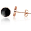 Diamond Sky Jewelry Auksiniai auskarai-vinukai su plastiku „Eclipse III“