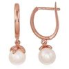 Diamond Sky Jewelry Auksiniai auskarai su cirkoniais ir perlais „Galos II“