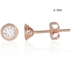 Diamond Sky Jewelry Auksiniai auskarai-vinukai su cirkoniais „Naujoji Klasika VII“