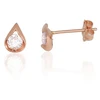Diamond Sky Jewelry Auksiniai auskarai-vinukai su cirkoniais „Šviesos Lašas“
