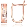 Diamond Sky Jewelry Auksiniai auskarai su cirkoniais „Auksinis Takas VI“