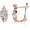 Diamond Sky Jewelry Auksiniai auskarai su deimantais ir topazais „Asorti“