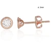 Diamond Sky Jewelry Auksiniai auskarai-vinukai su cirkoniais „Naujoji Klasika VII“