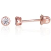 Diamond Sky Jewelry Auksiniai auskarai-vinukai su cirkoniais „Naujoji Klasika VI“