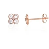 Diamond Sky Jewelry Auksiniai auskarai-vinukai su cirkoniais „Auksinė Gėlė“