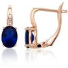 Diamond Sky Jewelry Auksiniai auskarai su cirkoniais „Jūros Švytėjimas“