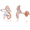 Diamond Sky Jewelry Auksiniai auskarai su cirkoniais „Golden Moth“