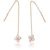 Diamond Sky Jewelry Auksiniai auskarai su cirkoniais „Gėlių Siūlas“