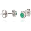Diamond Sky Jewelry Auksiniai auskarai su deimantais ir smaragdais „Ferro III“