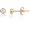 Diamond Sky Jewelry Auksiniai auskarai-vinukai su cirkoniais „Juno Gold“