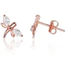 Diamond Sky Jewelry Auksiniai auskarai-vinukai su cirkoniais „Laumžirgis II“