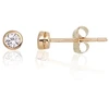 Diamond Sky Jewelry Auksiniai auskarai-vinukai su cirkoniais „Juno Gold“