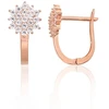 Diamond Sky Jewelry Auksiniai auskarai su cirkoniais „Auksinė Gėlė XII“
