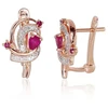 Diamond Sky Jewelry Auksiniai auskarai su deimantais ir rubinais „Grotex“