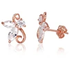 Diamond Sky Jewelry Auksiniai auskarai-vinukai su cirkoniais „Golden Moth“