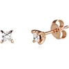 Diamond Sky Jewelry Auksiniai auskarai-vinukai su deimantais „Solitaras“