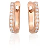 Diamond Sky Jewelry Auksiniai auskarai su cirkoniais „Šviesos linija VI“