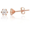 Diamond Sky Jewelry Auksiniai auskarai-vinukai su cirkoniais „Mažoji Princesė II“