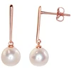 Diamond Sky Jewelry Auksiniai auskarai-vinukai su perlais „Sielos veidrodis“