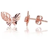 Diamond Sky Jewelry Auksiniai auskarai-vinukai su cirkoniais „Auksinis Drugelis VI“