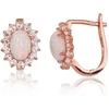 Diamond Sky Jewelry Auksiniai auskarai su cirkoniais ir opalitu „Kylie VI“