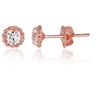Diamond Sky Jewelry Auksiniai auskarai-vinukai su cirkoniais „Flora“