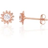 Diamond Sky Jewelry Auksiniai auskarai su cirkoniais „Auksinė Saulė IV“