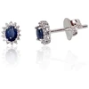 Diamond Sky Jewelry Auksiniai auskarai-vinukai su deimantais ir safyrais „Ferro“