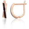 Diamond Sky Jewelry Auksiniai auskarai su emaliu „X - Factor“