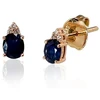 Diamond Sky Jewelry Auksiniai auskarai-vinukai su deimantais ir safyrais „Notika“