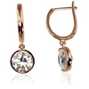 Diamond Sky Jewelry Auksiniai auskarai su cirkoniais „Auksinė Linija“
