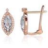 Diamond Sky Jewelry Auksiniai auskarai su deimantais ir topazais „Asorti“