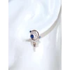 Diamond Sky Jewelry Auksiniai auskarai su deimantais ir safyrais „Grotex VI“