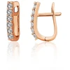 Diamond Sky Jewelry Auksiniai auskarai su cirkoniais „Šviesos Linija III“