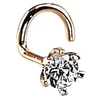Diamond Sky Jewelry Auksinis nosies auskaras su cirkoniais „Klasika III“
