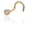 Diamond Sky Jewelry Auksinis nosies auskaras su cirkoniais „Junona“