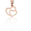 Diamond Sky Jewelry Auksinis pakabukas „Dvi Širdys“