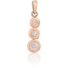 Diamond Sky Jewelry Auksinis pakabukas su cirkoniais „Juno III“